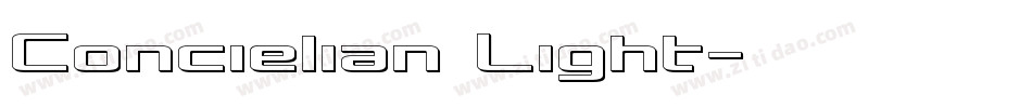 Concielian Light字体转换